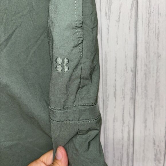 Womens Size 6 Sweaty Betty Cargo Pants Green EUC - Picture 3 of 5